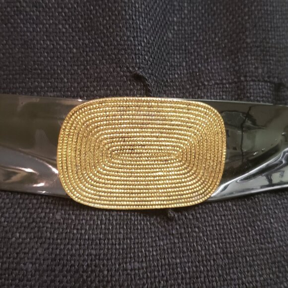 little black dress 1960s linen sleeveless M belted - Picture 5 of 8